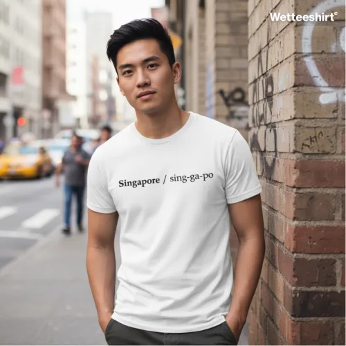 Singapore Dictionary Graphic T-Shirt | Singapore Language Streetwear Unisex Tee