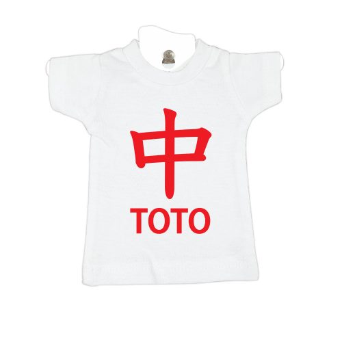 Strike TOTO-white-mini-t-shirt-home-furniture-decoration