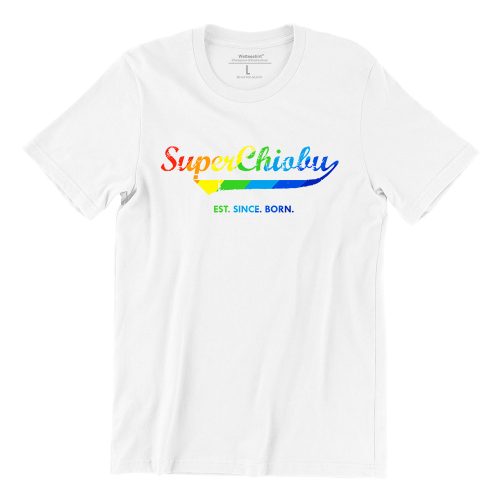 Super-Chiobu-rainbow-white-short-sleeve-mens-teeshrt-singapore-funny-hokkien-vinyl-streetwear-apparel-designer