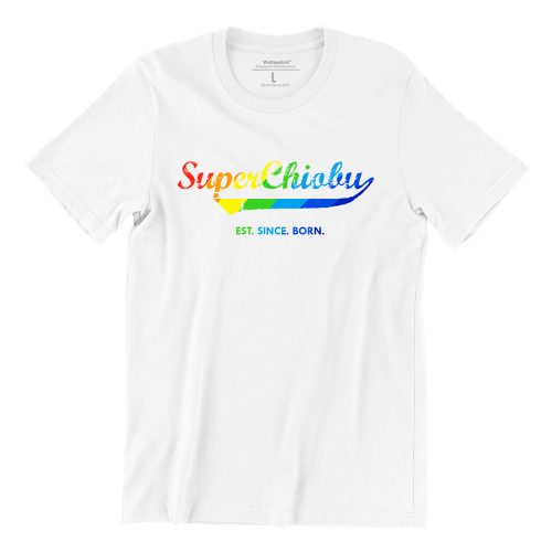 Super-Chiobu-rainbow-white-short-sleeve-mens-teeshrt-singapore-funny-hokkien-vinyl-streetwear-apparel-designer
