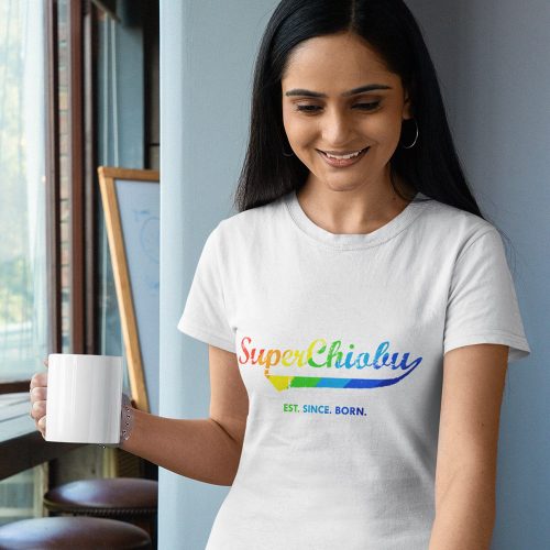 Super-Chiobu-rainbow-womens-t-shirt-hokkien-casualwear-singapore-singlish-online-vinyl-print-shop