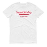 Super Chiobu white short sleeve mens teeshrt singapore funny hokkien vinyl streetwear apparel designer
