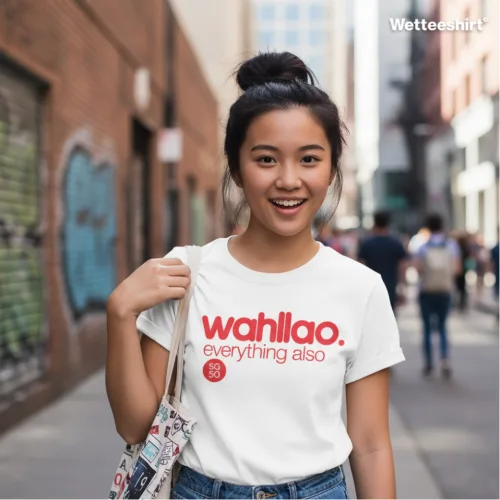 Wahllao Everything Also SG50 Graphic T-Shirt | Singapore Playful Streetwear Unisex Tee