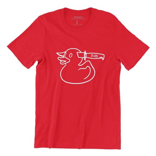duck-red-unisex-tshirt-singapore-brand-parody-vinyl-streetwear-apparel-designer
