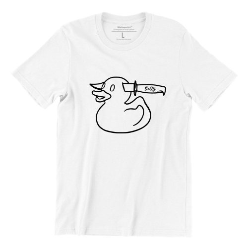 duck-white-unisex-tshirt-singapore-brand-parody-vinyl-streetwear-apparel-designer