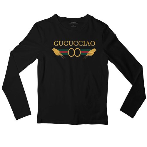 gugucciao-black-long-sleeve-unisex-tshirt-streetwear-singapore-brand-funny-parody-design-1.jpg