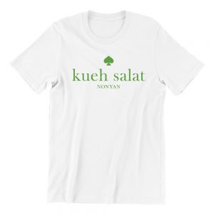 kueh salat-white-short-sleeve-mens-teeshirt-singapore-kaobeiking-creative-print-fashion-store