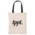 lppl canvas heavy duty tote bag grocery shopping carrier