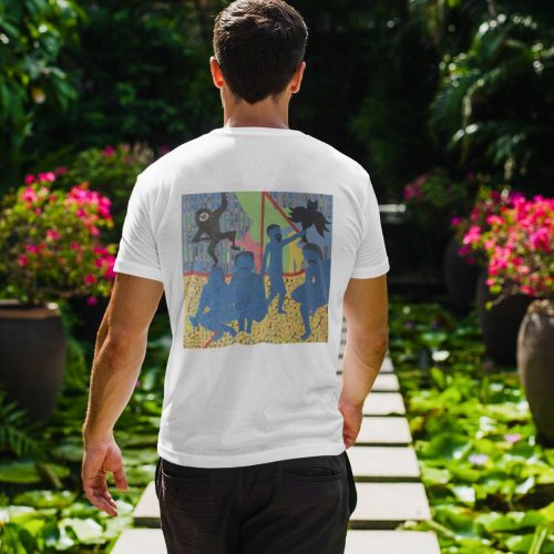 my-secret-playground-back-view-t-shirt-mockup-of-a-man-walking-through-a-tropical-hallway-2.jpg