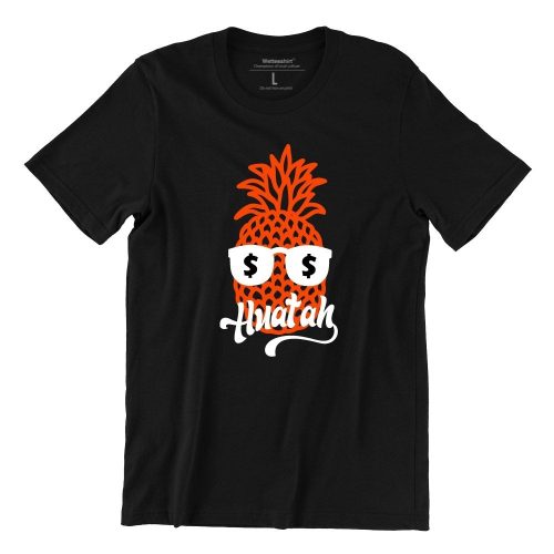 pineapple-huat-adults-black-unisex-tshirt-funny-clothes-streetwear-singapore