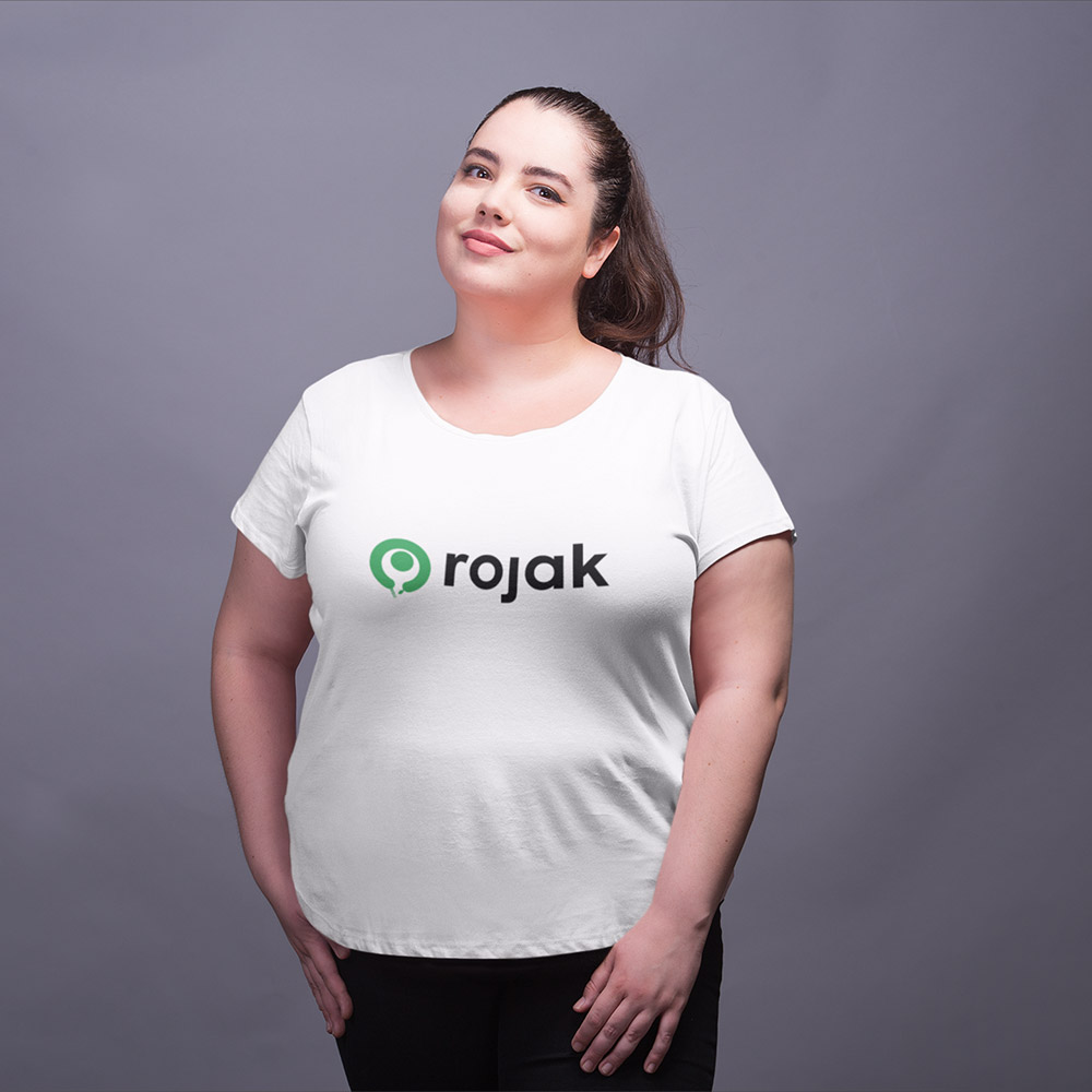 plus size tshirt a happy woman order rojak funny tshirt