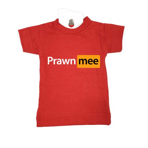 prawn mee-red-mini-tee-present-miniature-figurine-toy-clothing