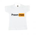prawn mee-white-mini-t-shirt-gift-idea-home-decoration