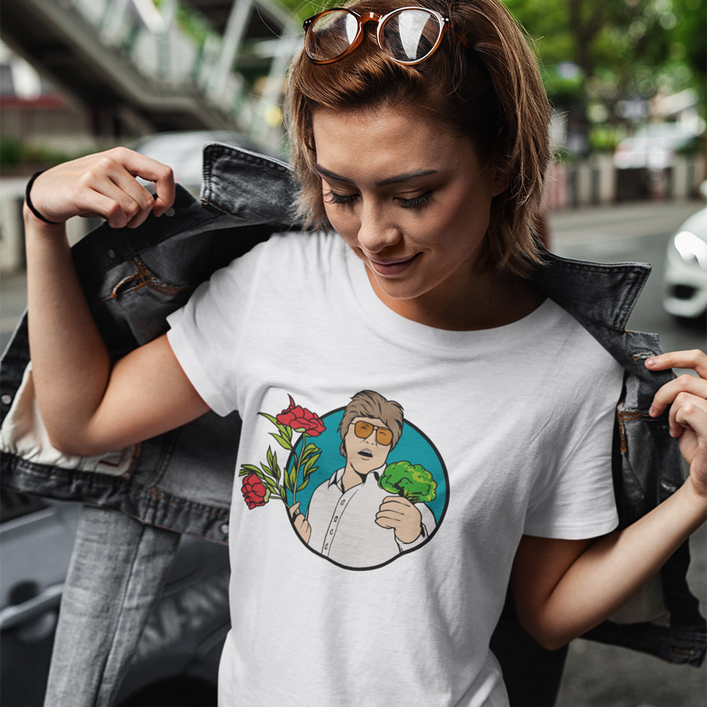 Broccoli Short Sleeve T shirt Wet Tee Shirt
