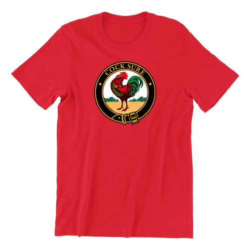 salty-cocksure-red-t-shirt-singapore-funny-singlish-vinyl-streetwear
