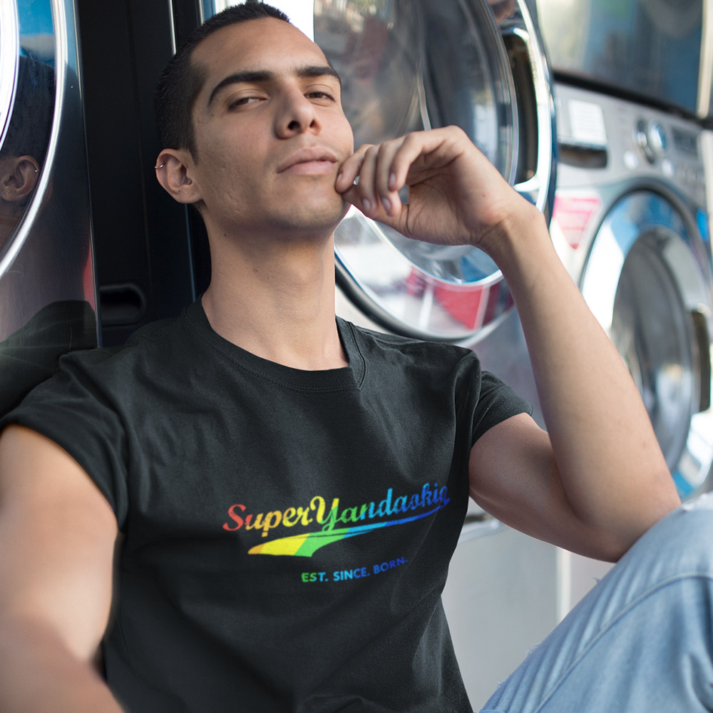Super Yandaokia Rainbow Short Sleeve T shirt Wet Tee Shirt