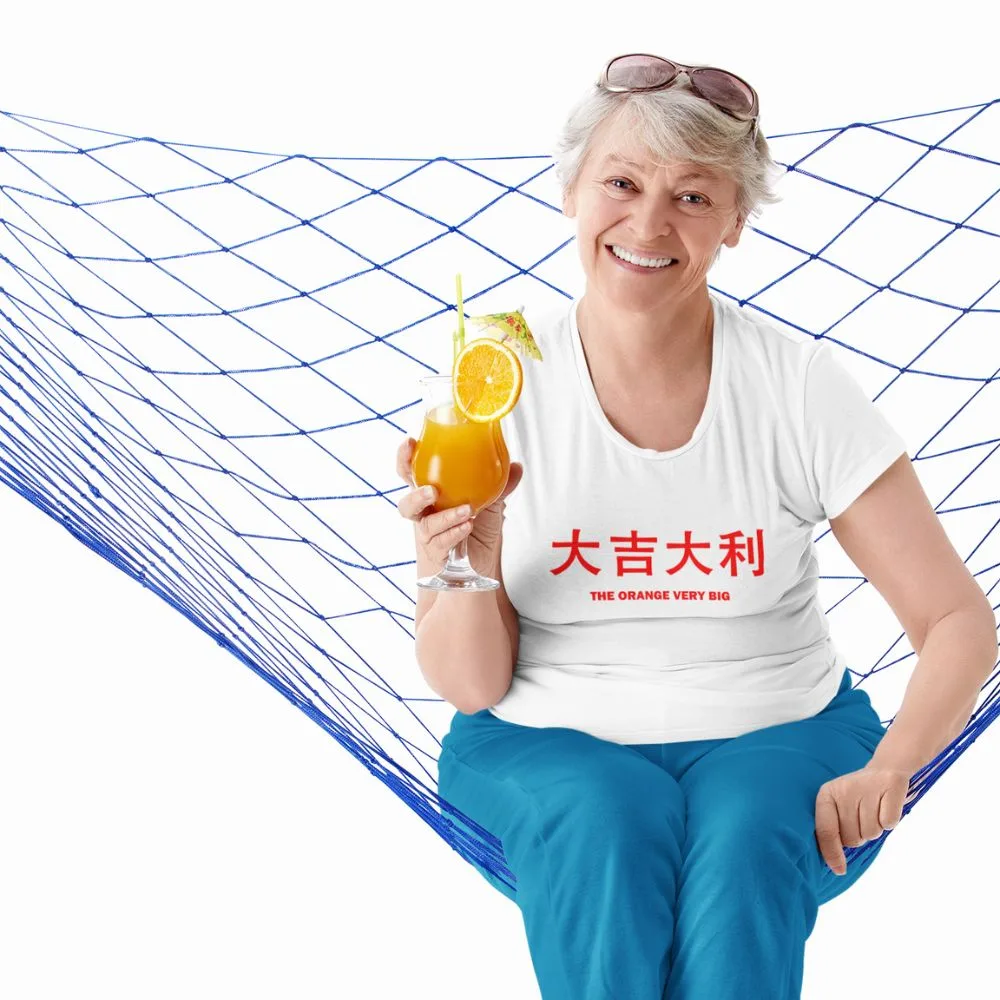 The Orange Very Big 大吉大利 Short Sleeve T-shirt