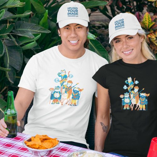 t-shirt-mockup-of-two-friends-with-dad-hats-at-a-bbq-party.jpg