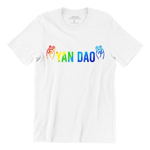 yandao-rainbow-unisex-t-shirt-white-short-sleeve-singapore-funny-hokkien-vinly-streetwear