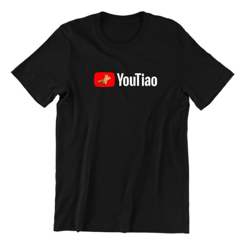 youtiao-women-youtube-funny-tshirt-black