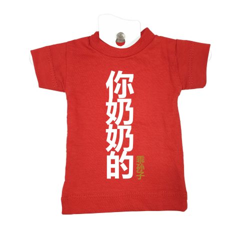 你奶奶的乖孙子 Your Grandmother's Obedient Grandson-red-mini-t-shirt-home-furniture-decoration